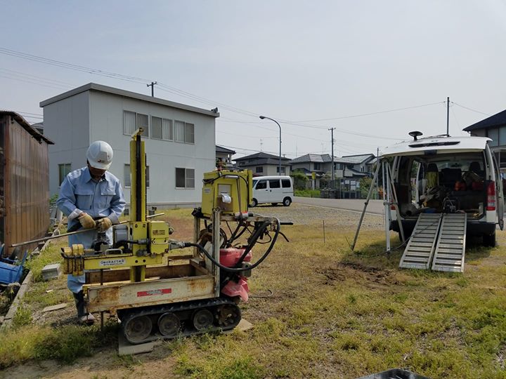 新潟市西区Ｋ様邸の地盤調査開始♪